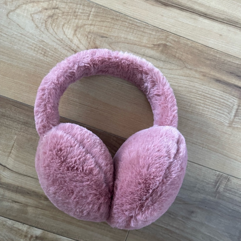 Pink Fuzzy Earmuffs